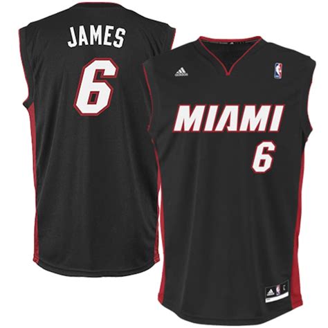 lebron james fashion replica black adidas jersey